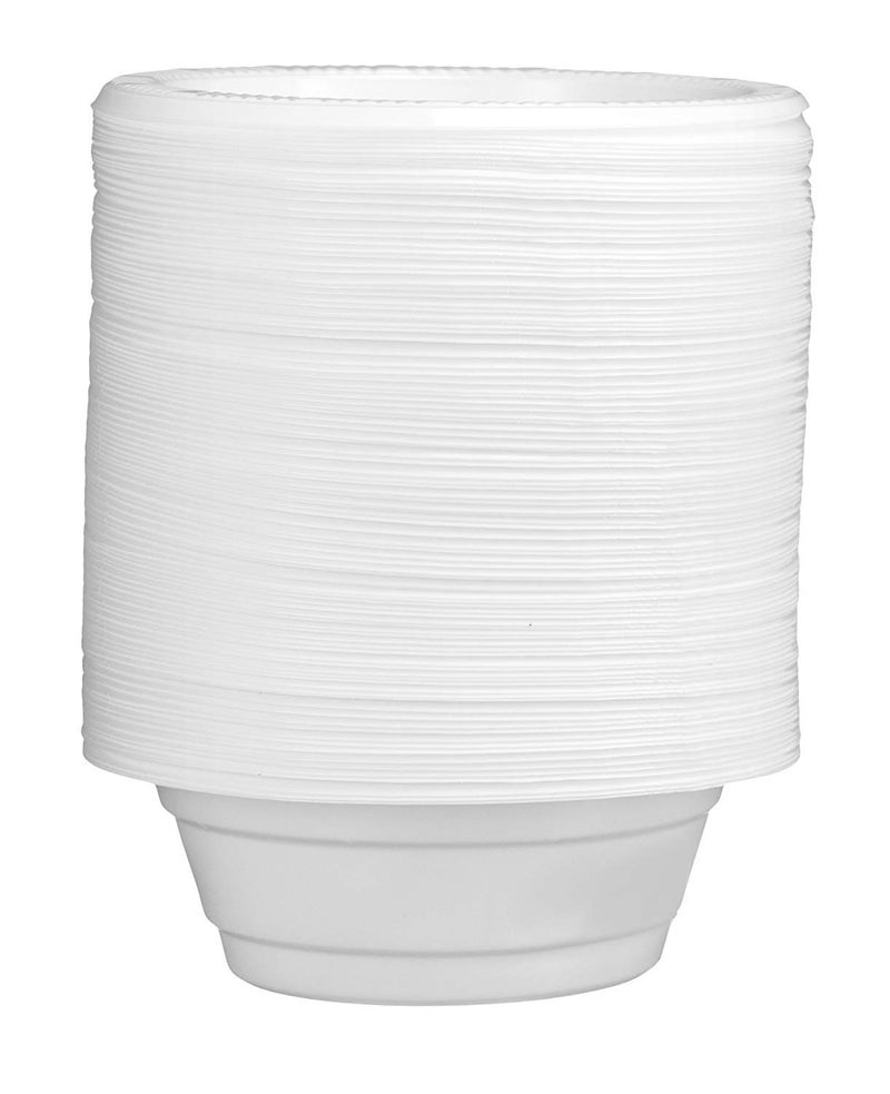 Basix [400 Count] Disposable 5 Oz White Plastic Dessert Bowls, Microwavable, Great For School, Take Out, Events, Home, Office, Wedding, Parties, Or Everyday Use, 4 Packs - Image 2